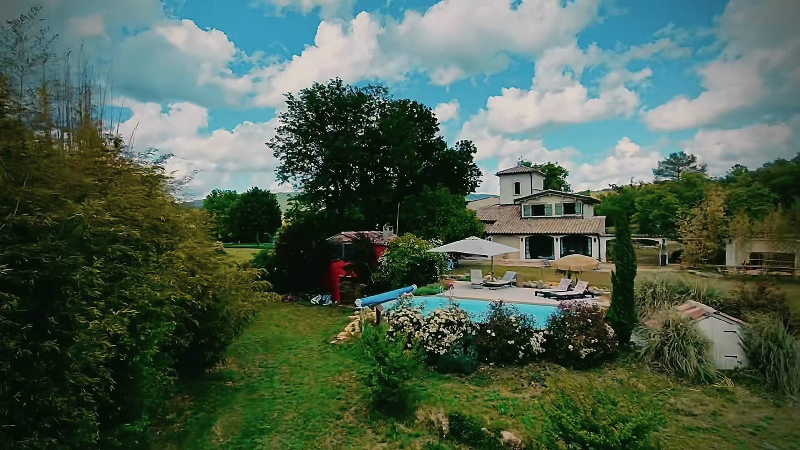 Vue aérienne du domaine